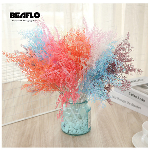 1 Branch Artificial Flowers Fake Foggy Smoky Flower Wall Material Decoration For Home Wedding Garden Party Decor ► Photo 1/6
