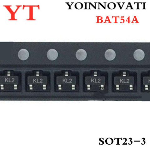  100pcs/lot BAT54A BAT54A KL2 SOT23 IC best quality. ► Photo 1/2