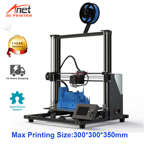 New Anet A8 Plus 3D Printer Kit Big Size 300*300*350mm High Precision Metal Desktop 3D Printer DIY Impresora Support TPU ► Photo 1/6