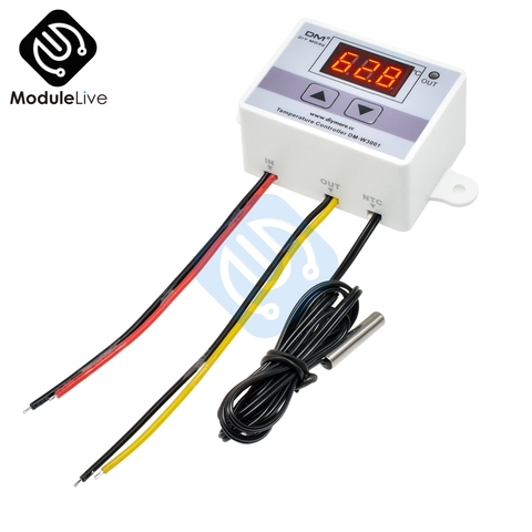 W3001 Temperature Controller Digital LED AC 90-250V 110V 220V Thermometer Thermo Controller Switch Probe NTC10K Sensor ► Photo 1/6