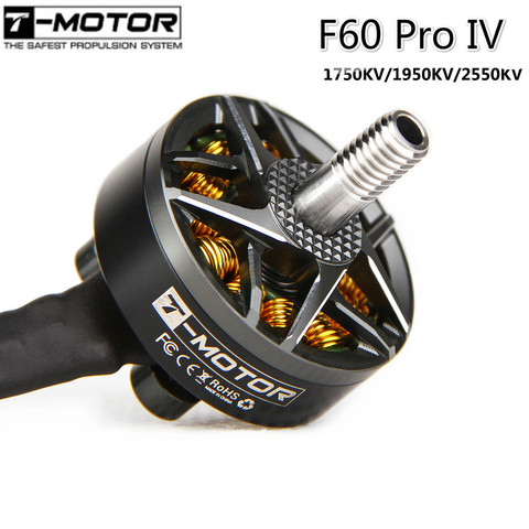 4PCS New T-Motor F60 Pro IV IIII Generation 4 2207 1950KV 2550KV 5-6S Brushless Motor T5146 T5150 Props for RC FPV Racing Drone ► Photo 1/6