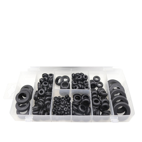 180pcs Rubber Grommet Car Fuse Accessories 8 Popular Sizes Grommet Gasket for Protects Wire Multi-size Practical ► Photo 1/4