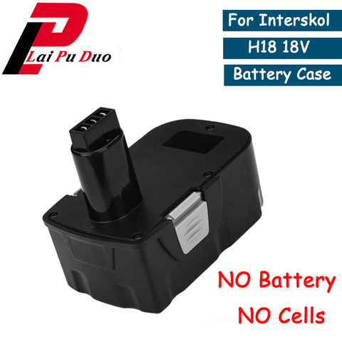 For Interskol H18 18V Battery Case(no Battery cells) for Power Tools Drill Replacement Rechargeable Battery Plastics shell ► Photo 1/4