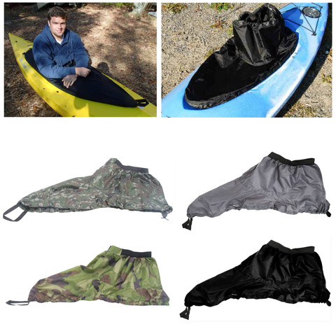 Universal EASY ON Boat Canoe Kayak Splash Spray Skirt Deck Sprayskirt Cover Water Sports Rowing Boats ► Photo 1/6