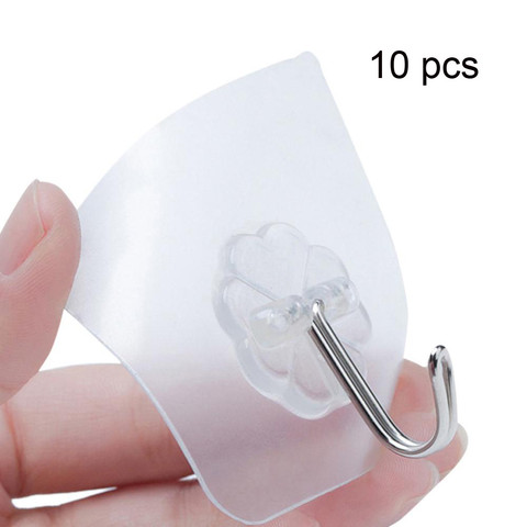 10pcs PC Stainless steel Wall Strong Suction Cup Hook Hangers Vacuum Sucker Robe Hats Bag Key Wall Hanger 6cm*6cm 989 ► Photo 1/6