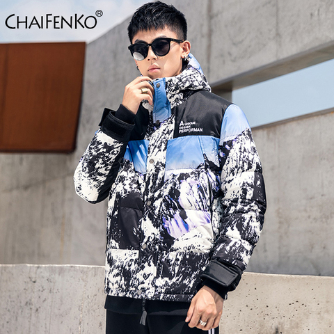 CHAIFENKO Brand Down Jacket Men Winter Warm Jacket Men Windproof Thick Hooded Windbreaker Coat Men Casual Fashion Parkas Men 3XL ► Photo 1/6