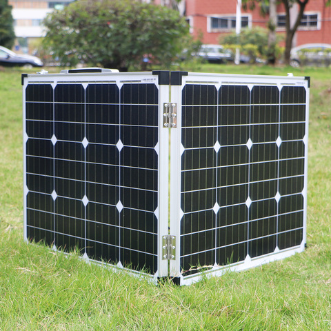 Dokio 100W (2Pcs x 50W) Foldable Solar Panel China Mono pannello solare usb Controller Solar Battery Cell/Module/System Charger ► Photo 1/4