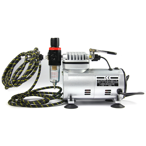 Professional Airbrush Compressor Quiet High-pressure Pump Tattoo Manicure Spraying Air Compressor For Model Cake Painting Nail ► Photo 1/6