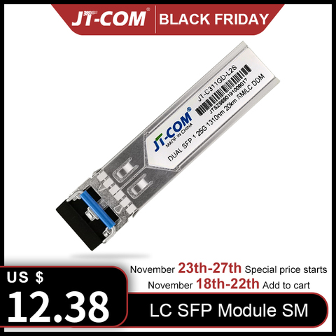 1Gb Mini Gbic Single Mode duplex SFP Module LC Compatible SFP Cisco/Mikrotik Switch GLC-LH-SM Fiber Optic module 20/40/80/120KM ► Photo 1/6