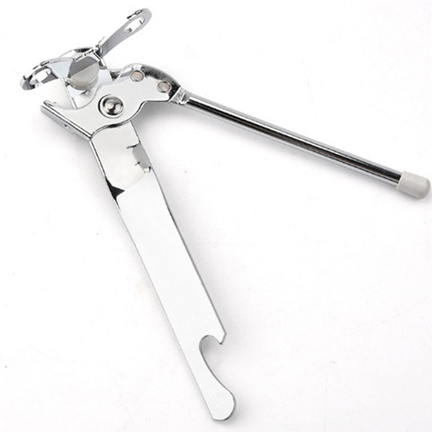 Home Kitchen Tool 3 Ways Hand Held Can Punch Bottle Opener Silver
