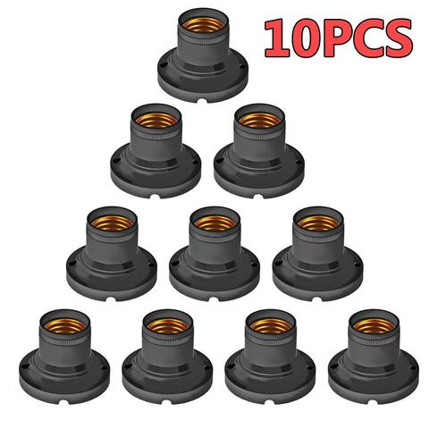 10pcs E27 Lamp Holder Vintage Edison Lamp Base  Screw Bulb base Retro Lampholders Fixture Energy Saving ► Photo 1/6