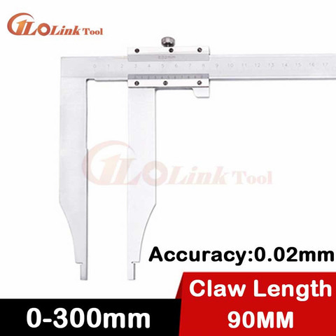 High quality 0-300mm Heavy Duty Vernier Caliper 12inch vernier caliper with 90mm long jaw 300x90mm steel vernier caliper ► Photo 1/6