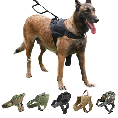 Dog Harness German Shepherd Pet Dog Collar Harness Service Dog Vest With Handle Accessories For Small Dogs ► Photo 1/6