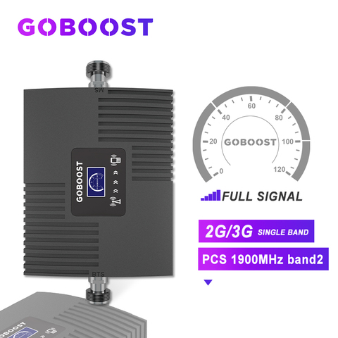 3G 2G Repeater 1900 3G Booster Signal 2G GSM Cellular Signal Booster PCS 1900MHZ For Mobile Phones Band2 Amplifier LCD Display # ► Photo 1/6