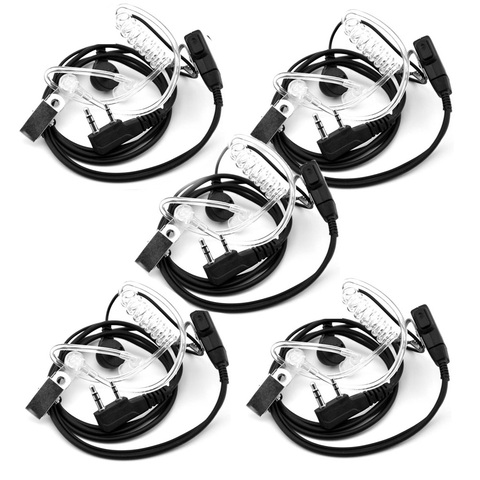 Air Acoustic Tube Headset for Walkie Talkie Baofeng Radio K Port Earphone PTT with Microphone for UV-5R 888s Guard Earbuds ► Photo 1/6