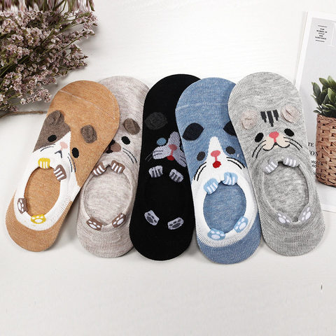 28 Style 10 Piece=5 Pairs/Lot Cute Harajuku Animal Women Socks Set