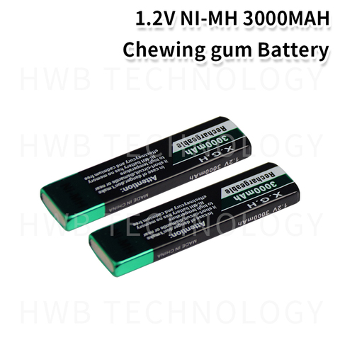 2 Pieces/lot High quality Original for SoFirn 3000mah Chewing gum battery Walkman Ni-MH 1.2 V nimh rechargeable Free Shipping ► Photo 1/3