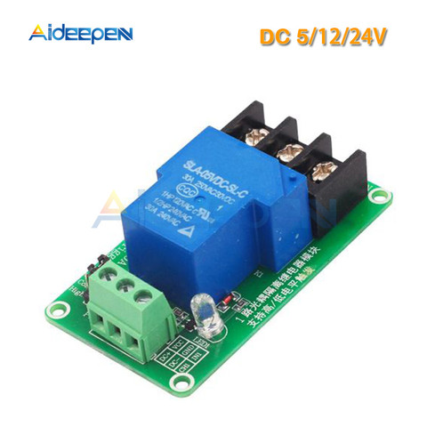 1 Way 30A DC 5V 12V 24V Relay Module Optocoupler High/Low Level Trigger Relay Module High Current For Smart Home PLC Automated ► Photo 1/2