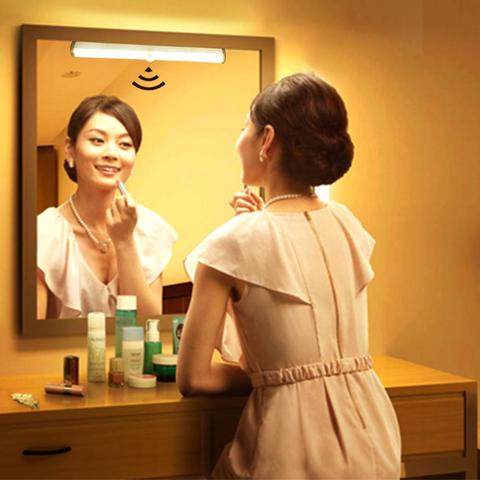 Bathroom Mirror Light Makeup, Bathroom Mirror With Lights Battery Powered