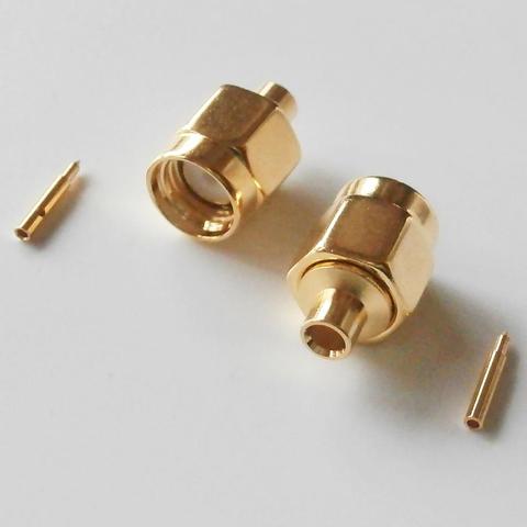 1X Pcs Connector SMA Male plug Solder For Semi-Rigid RG405 0.086