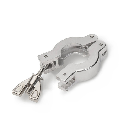 KF-10/16/25/40/50 Aluminum alloy Vacuum Tri Clamp With Or Without Bracket + NBR O-ring ► Photo 1/2
