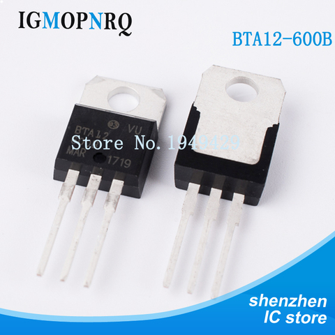 5pcs free shipping BTA12-600B BTA12 BTA12-600 Triacs 12 Amp 600 Volt TO-220 new original ► Photo 1/2