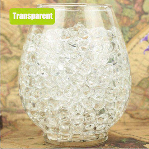 100pcs Large Hydrogel Pearl Shaped Crystal Soil Water Beads Mud Grow Ball Wedding Kids Toy Growing Water Balls ► Photo 1/6