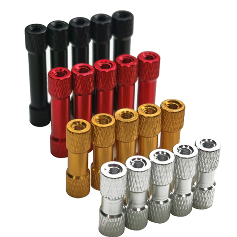 10pcs M3 Aluminum Standoff double Hex Spacer column colourful Round Section Lightweight DIY FPV Quadcopter Drone Multirotor RC ► Photo 1/6