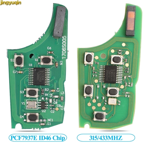 jingyuqin Remote Car Key Electronic Circuit Board 315/433MHZ For Chevrolet Malibu Cruze Aveo Spark Sail Opel Vauxhall 2/3/4 BTN ► Photo 1/6