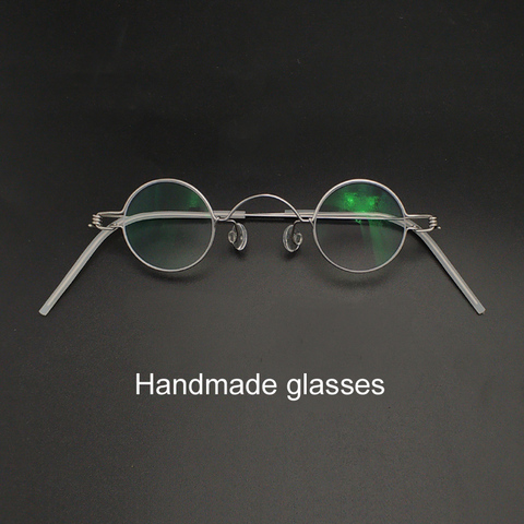 Handmade custom round diameter 30mm 32mm 34mm 36mm small round frame prescription glasses men and women retro optical glasses ► Photo 1/6