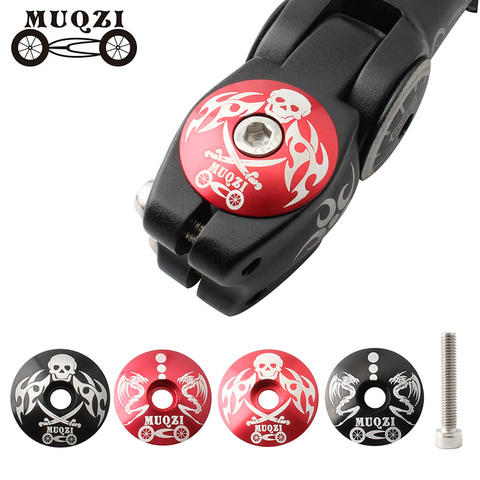 MUQZI Bicycle Headset Cover Aluminum Alloy Bowl Set Cover MTB Road Bike Headset Top Cap With Screws Cycling Accessories ► Photo 1/6