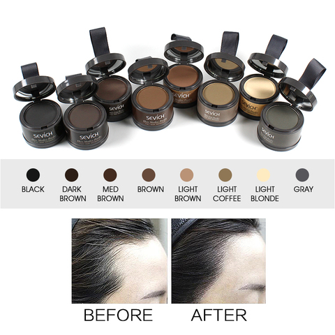 Sevich Hair Line Shadow Powder Hair Concealer Root Cover Up Natural Instant Hair Color Powder Waterproof Hair Style Tool ► Photo 1/6