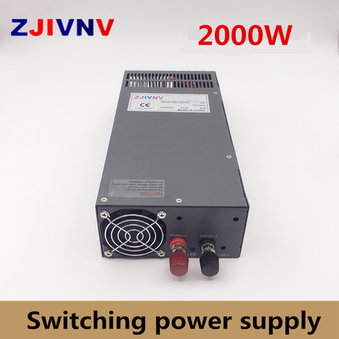 2000w Switching Switch Power Supply AC-DC Current Voltage Adjustable InPut 110 220V Output 12v 24v 27v 36v 12-220V ► Photo 1/6