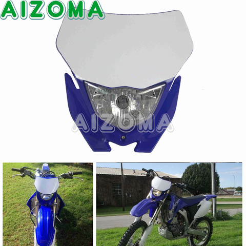 12V 35W Supermoto Enduro Headlight For Yamaha Headlamp Mask WR YZ TTR 110/125/250/250F/250R/250X/450F/426F Motocross Head Light ► Photo 1/6