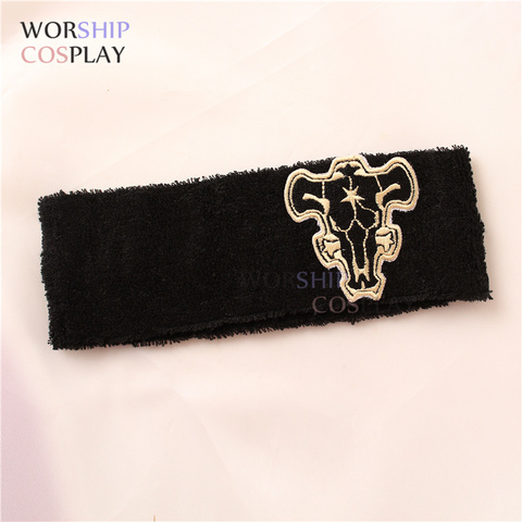 Anime Headband Black Clover Emperor Logo Asta Yuno Embroidery Hairband Cosplay ► Photo 1/3