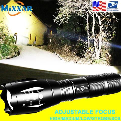 ZK60 Q250 TL360 LED Tactical Flashlight Torch Zoomable 5 Mode Water Resistant Handheld Light 18650 AAA Best for Camping ► Photo 1/6