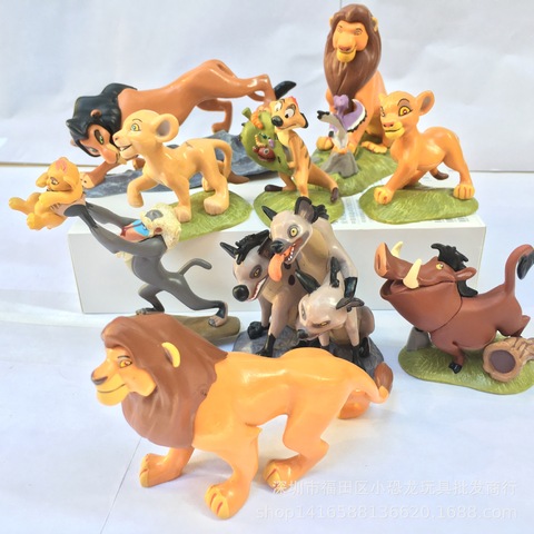 Buy Online 9pcs Set The Lion King Figures Simba Mufasa Nala Hyenas Timon Pumbaa Sarabi Sarafina Scar Pvc Action Figure Dolls Toys Alitools