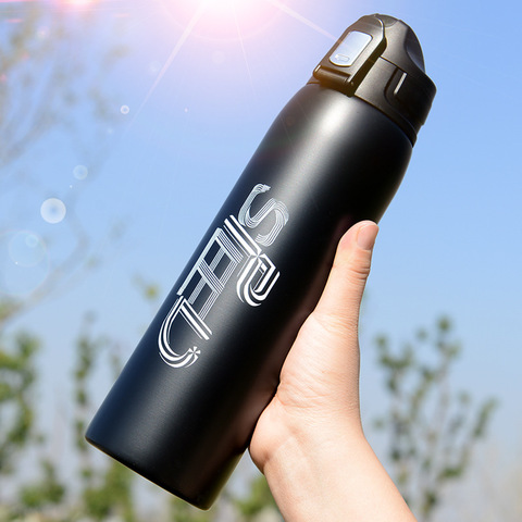 1000ml/750ml High Quality Stainless Steel Sport Vacuum Flask Portable Outdoor Climbing Thermal Bottle Coffee Tea Insulation Cup ► Photo 1/6