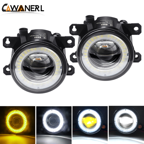 Car Fog Light Assembly LED Lens Angel Eye Daytime Running Lamp DRL For Honda City Accord CR-V CR-Z Fit Pilot Crosstour Insight ► Photo 1/6