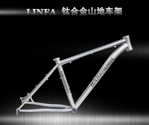 NEW!!DARKROCK  LINFA Titanium Frame Mtb Bicycle Frame Titanium Alloy 16