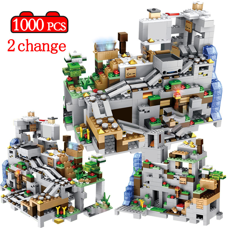 Price History Review On 1000pcs The Mountain Cave Se Set Building Blocks With 15 Figures Compatible My World Village Bricks Toys Gift For Children Aliexpress Seller Shop Store Alitools Io