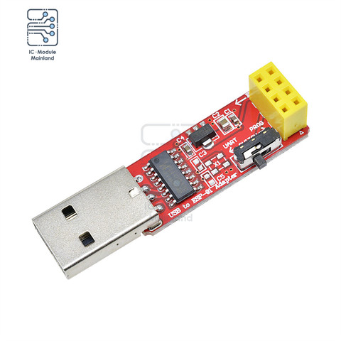 DC 3.3V CH340 USB to ESP8266 Serial ESP-01 ESP-01S ESP01S Wireless Wifi Developent Board Module for Arduino Programmer Adapter ► Photo 1/6