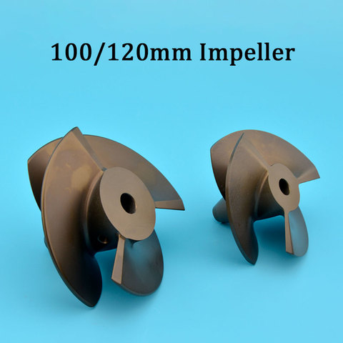 100mm / 120mm impeller  water jet impeller / 316 stainless steel shaft for surfboard rc model Boat / Boat ► Photo 1/6