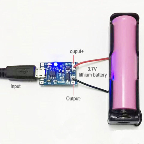 3.7V Lithium Battery Charger 5V 1A 2A Li-ion Lipo Battery Charging Protect Two-in-one Module Micro USB Type-C Protection Board ► Photo 1/6