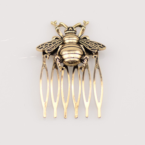 Hot Retro Alloy Comb Bee Hair Comb Ancient Style Hair Clip Hairpin Barrettes Women Hair Accessories Ponytail Holder ► Photo 1/5