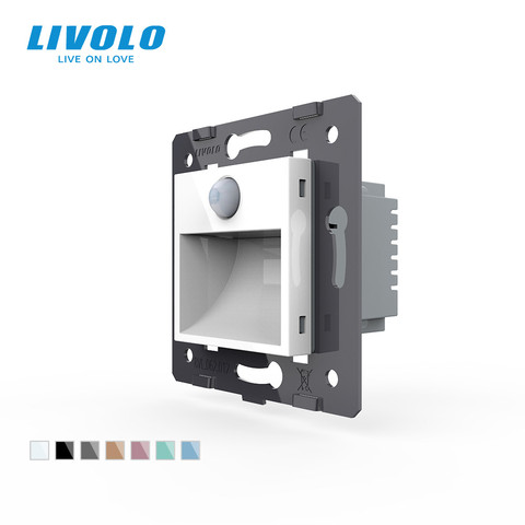 Livolo EU Standard PIR footlight switch,intelligent sensor,recessed corner led warm stair lamp,4m boday 120° sensor range ► Photo 1/6