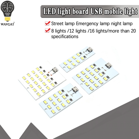 Mirco Usb 5730 LED Lighting Panel USB Mobile Light Emergency Light Night Light White 5730 Smd 5V 430ma~470ma DIY desk lamp ► Photo 1/6