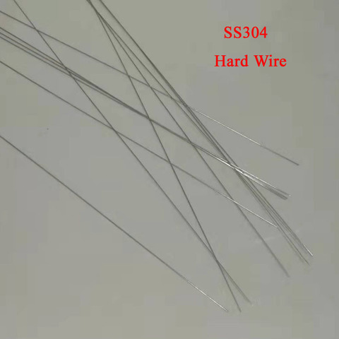 0.3/0.5,,1.3mm SS304 Spring wire Hard Condition Stainless Steel Wire Industry DIY Material, Length about 320mm/Piece, ► Photo 1/3