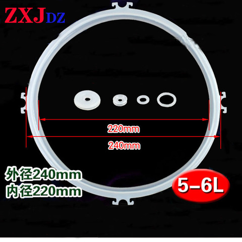 5-6L electric pressure cooker sealing ring electric pressure cooker rubber ring accessories apron rubber gasket sealing strip ► Photo 1/3