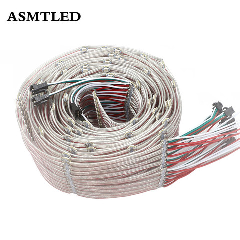 50-500pcs WS2812B RGB LED Module Heatsink Board Nodes WS2812 IC LED Strip String Individual Addressable Music Controller DC5V ► Photo 1/6